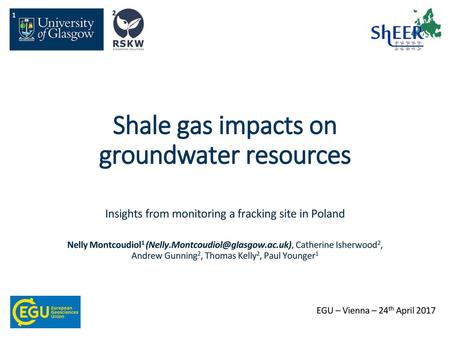 Shale gas impacts on groundwater resources