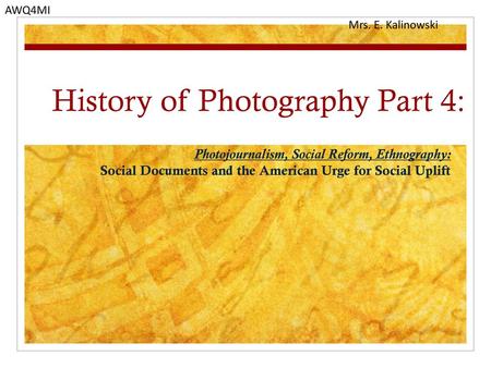 History of Photography Part 4: