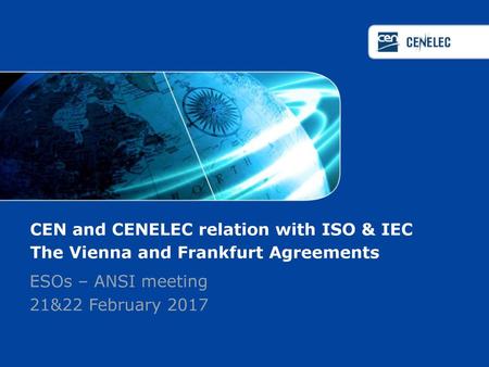 ESOs – ANSI meeting 21&22 February 2017