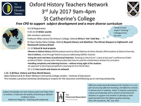 Free CPD to support subject development and a more diverse curriculum