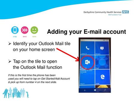 Identify your Outlook Mail tile on your home screen