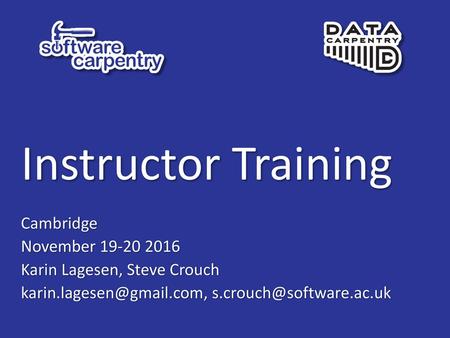 Instructor Training Cambridge