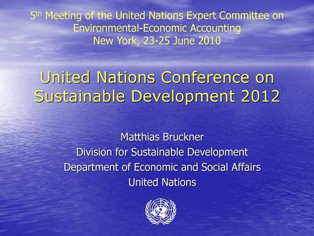 United Nations Conference on Sustainable Development 2012