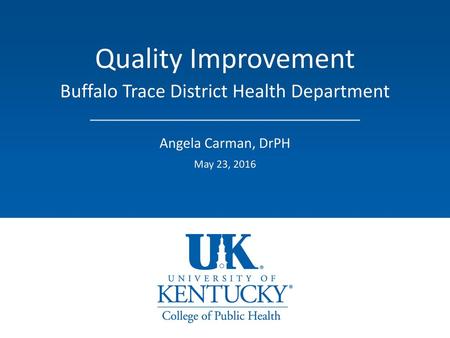 Buffalo Trace District Health Department