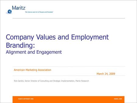 Company Values and Employment Branding: Alignment and Engagement