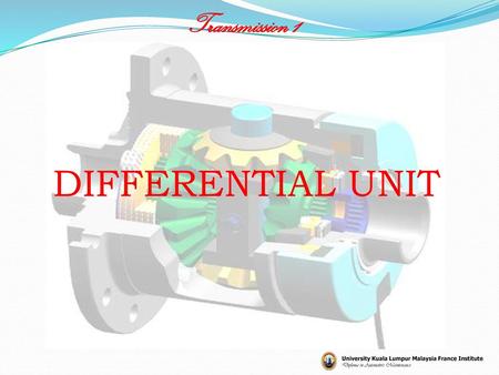 DIFFERENTIAL UNIT.