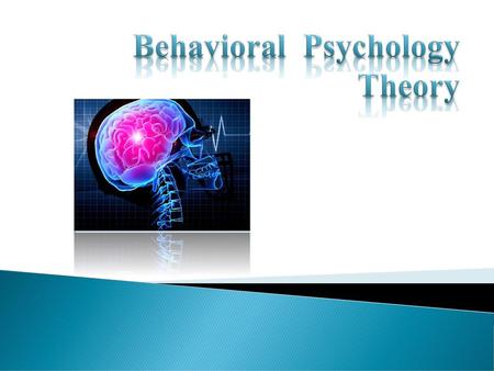 Behavioral Psychology Theory