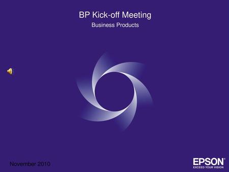 BP Kick-off Meeting Business Products.