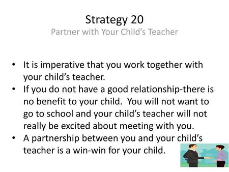 Partner with Your Child’s Teacher