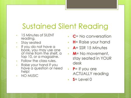 Sustained Silent Reading