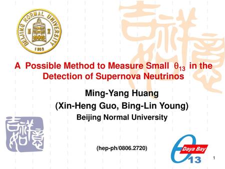 (Xin-Heng Guo, Bing-Lin Young) Beijing Normal University