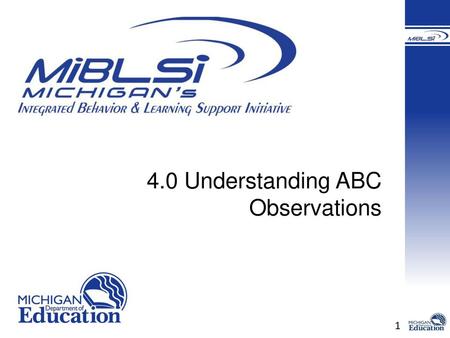 4.0 Understanding ABC Observations