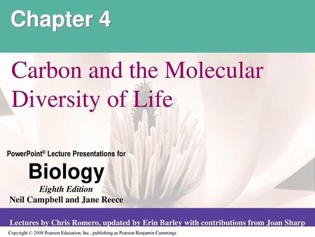 Carbon and the Molecular Diversity of Life