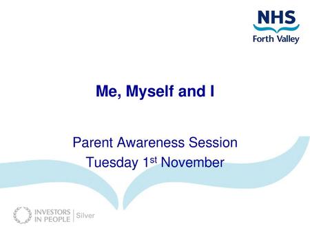 Parent Awareness Session Tuesday 1st November