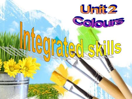 Unit 2 Colours Integrated skills.