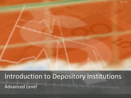 Introduction to Depository Institutions