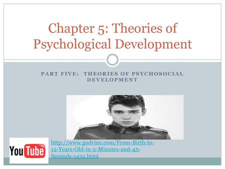 Chapter 5: Theories of Psychological Development