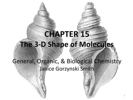 The 3-D Shape of Molecules