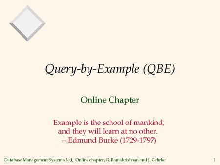 Query-by-Example (QBE)