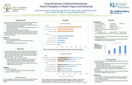 Parental Adverse Childhood Experiences: