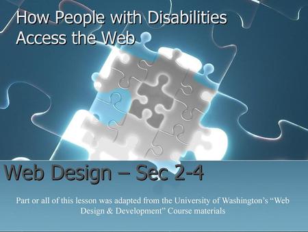 How People with Disabilities Access the Web