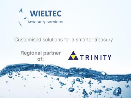 Customised solutions for a smarter treasury