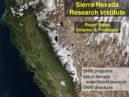 Sierra Nevada Research Institute