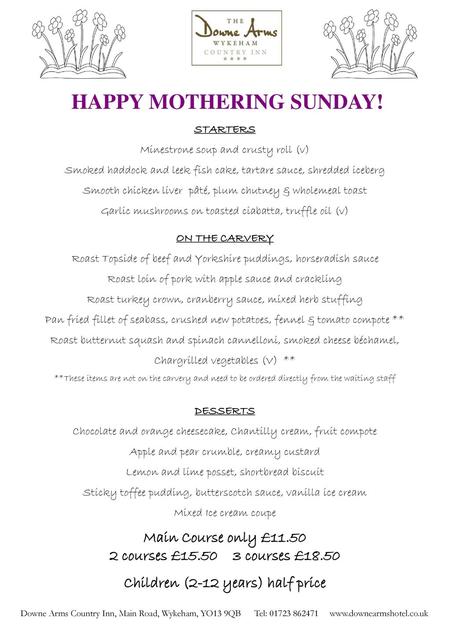 HAPPY MOTHERING SUNDAY!