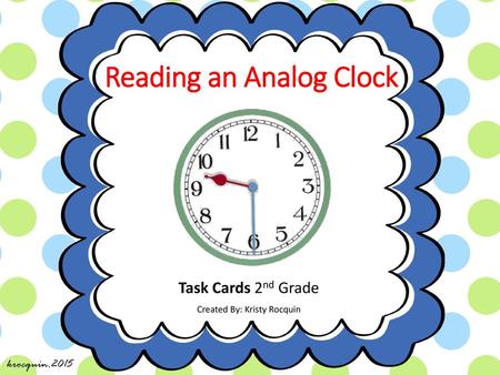 Reading an Analog Clock