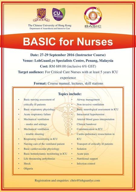 Date: September 2016 (Instructor Course)