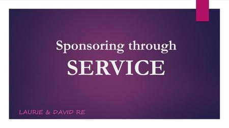 Sponsoring through SERVICE