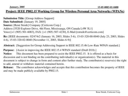 June 16, 2018 doc.: IEEE r0 January, 2005