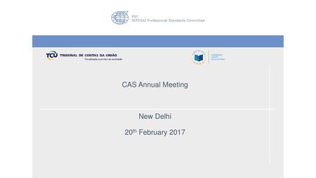 CAS Annual Meeting New Delhi 20th February 2017.