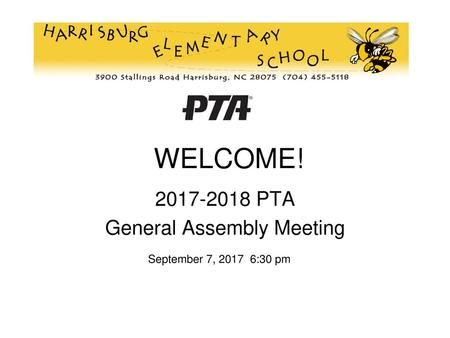 PTA General Assembly Meeting