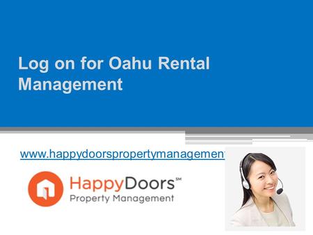 Log on for Oahu Rental Management