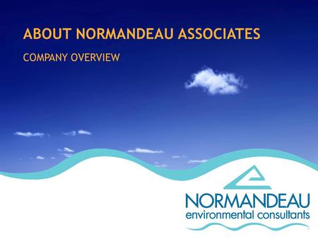 ABOUT NORMANDEAU ASSOCIATES COMPANY OVERVIEW. ABOUT NORMANDEAU ASSOCIATES Over 40 years of experience in environmental consulting One of the largest,