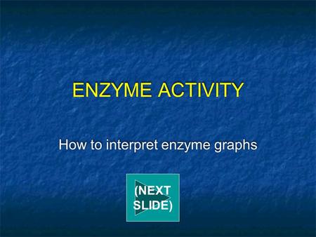 How to interpret enzyme graphs