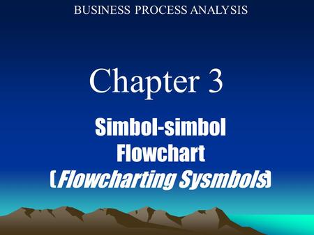 (Flowcharting Sysmbols)