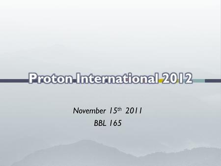 November 15 th 2011 BBL 165. Saturday April 14 th Departure to Hamburg – By train Departure at 9.00 AM Wednesday April 18 th Departure to Copenhagen.