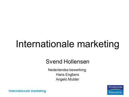 Internationale marketing