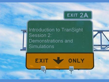 Overview Detailed description of Cost Matrices – Commuter – Transportation – Accessibility Steps to building a simulation and understanding your results.