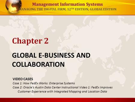 GLOBAL E-BUSINESS AND COLLABORATION