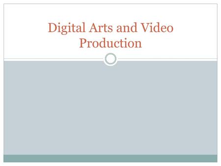 Digital Arts and Video Production. Video Editing Tutorials Introduction to Video Editing A basic overview of editing concepts and methods. Linear (Tape.