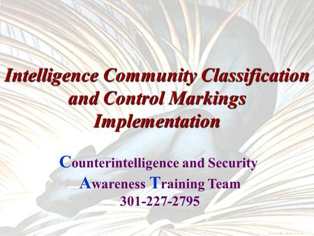 Counterintelligence and Security Awareness Training Team