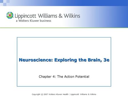 Neuroscience: Exploring the Brain, 3e