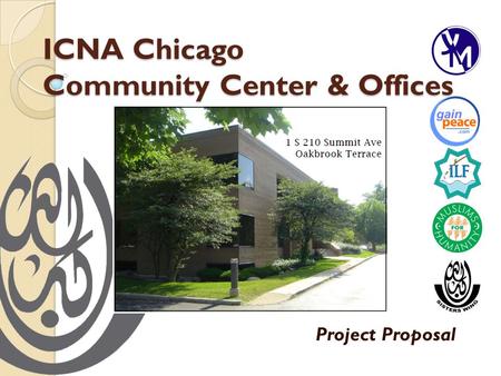 ICNA Chicago Community Center & Offices Project Proposal.