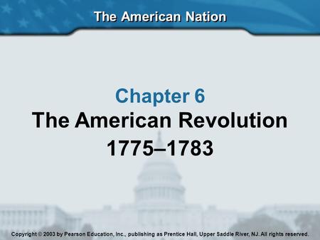 The American Revolution