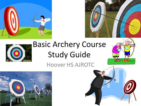 Basic Archery Course Study Guide