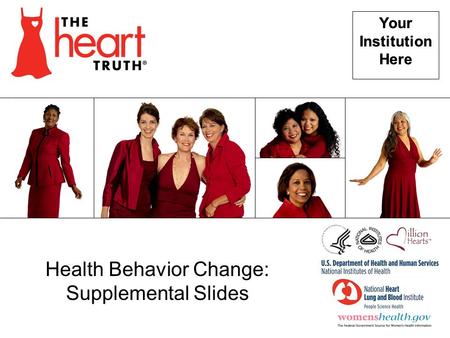 Health Behavior Change: Supplemental Slides