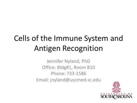 Cells of the Immune System and Antigen Recognition